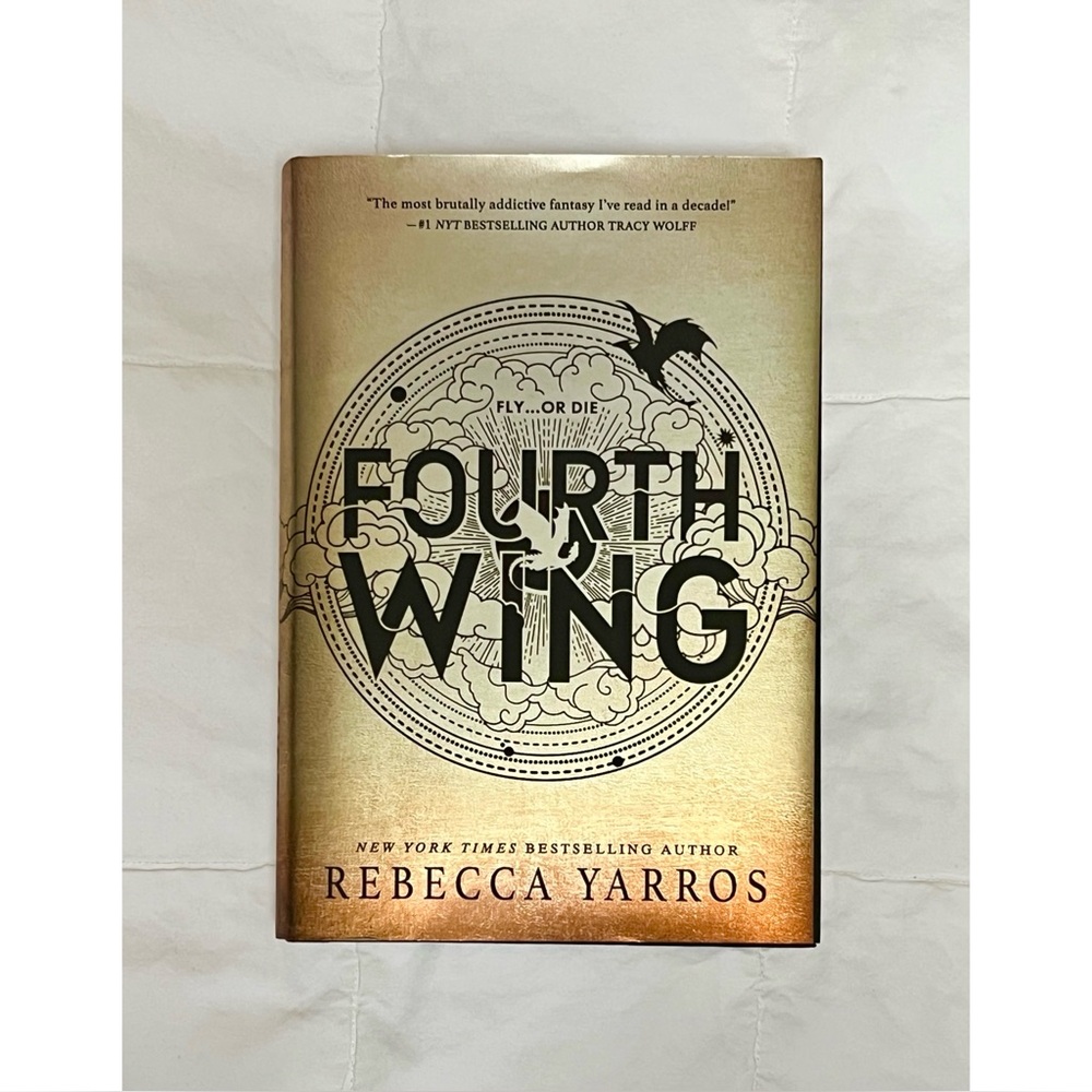 [The Empyrean Series] Fourth Wing by Rebecca Yarros Hardcover Book